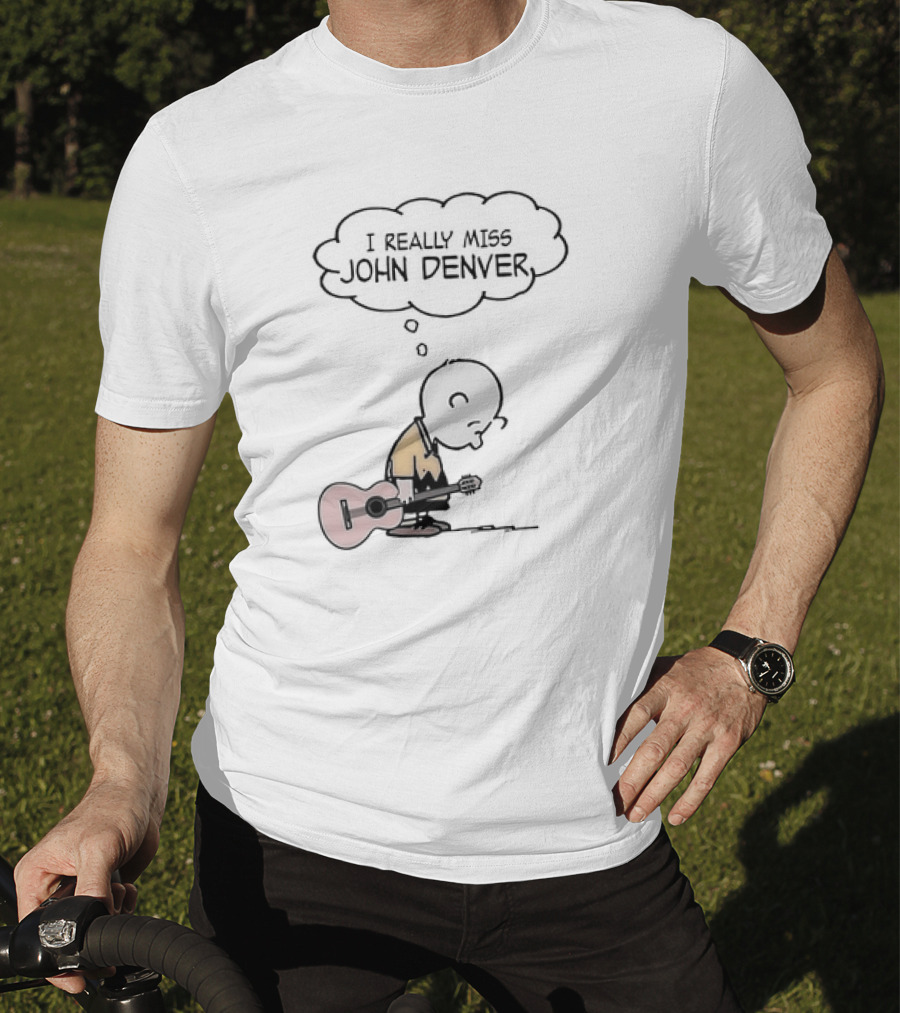 Charlie Brown I Really Miss John Denver Peanuts Comic T-Shirt