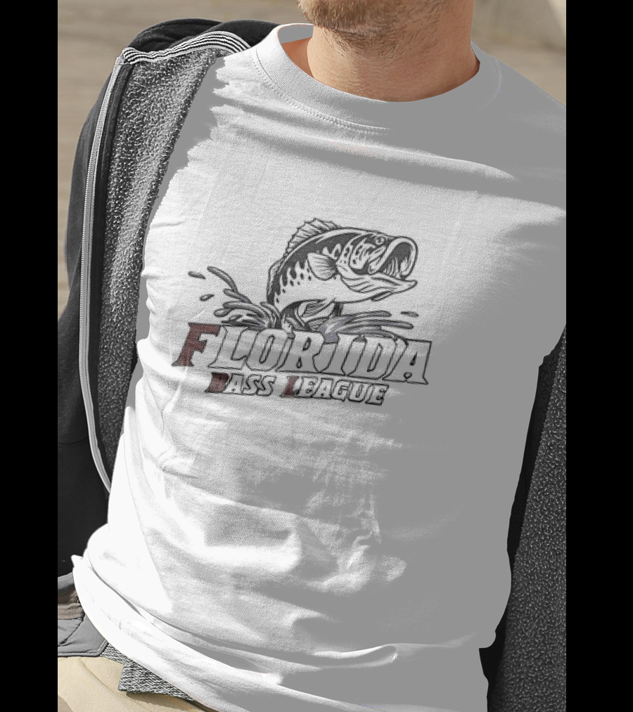 Florida Bass League Splashing Fish T-Shirt