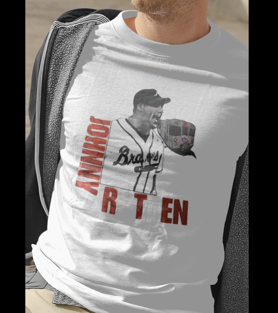 Johnny Rotten Braves Mets Subway Mashup Vintage T-Shirt