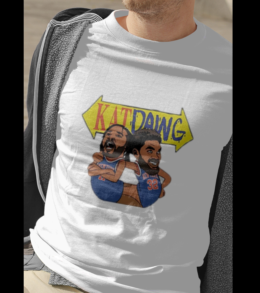 Kat Dawg Jalen Brunson Karl-Anthony Basketball Cartoon Characters T-Shirt