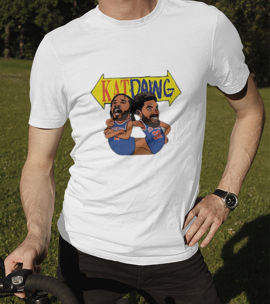 Kat Dawg Jalen Brunson Karl-Anthony Basketball Cartoon Characters T-Shirt