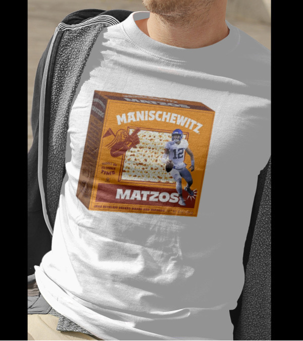 Manischewitz Matzos Jake Retzlaff Breaks Matzo And Records BYU Cougars Matzo Crunch Football T-Shirt