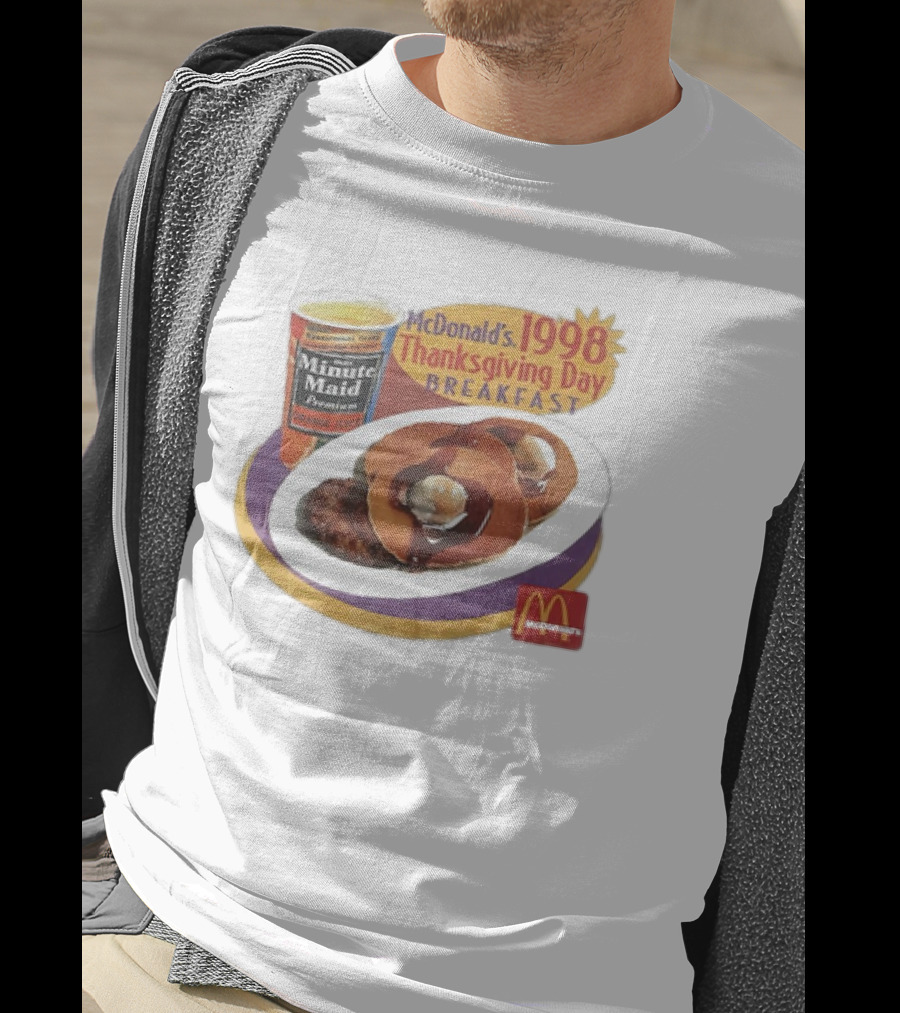 Minute Maid Orange Juice McDonald’s 1998 Thanksgiving Day Breakfast With Pancakes T-Shirt