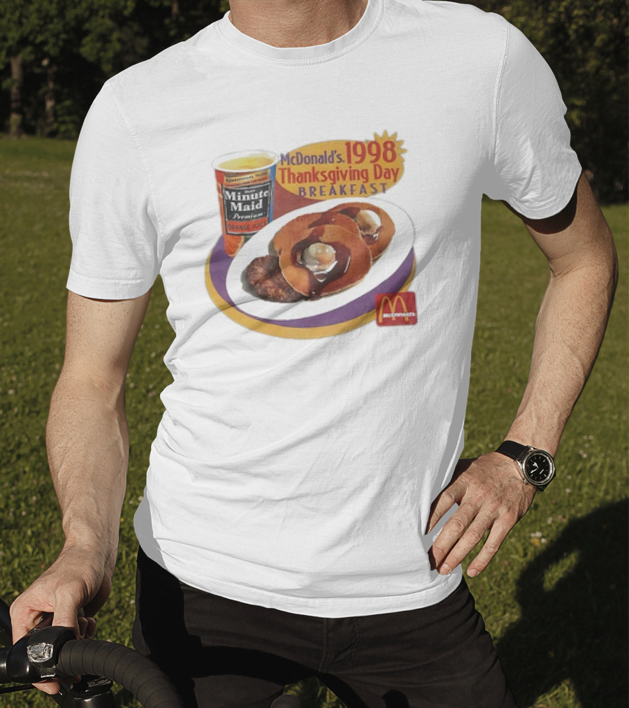 Minute Maid Orange Juice McDonald’s 1998 Thanksgiving Day Breakfast With Pancakes T-Shirt