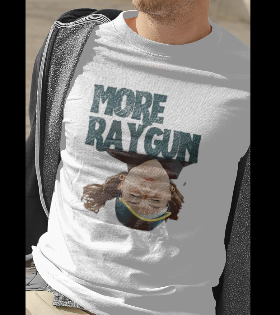 More Raygun Upside Down Headphone T-Shirt
