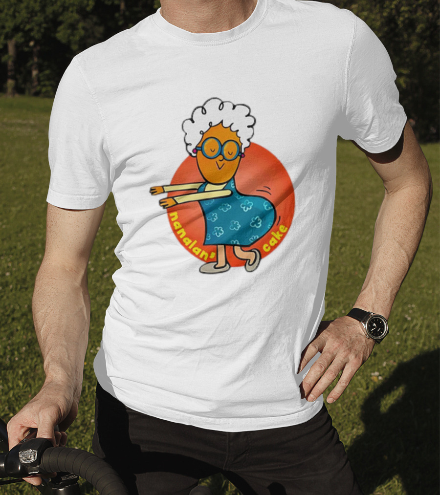 Nanalan Nana Cake Dancing Granny Character T-Shirt