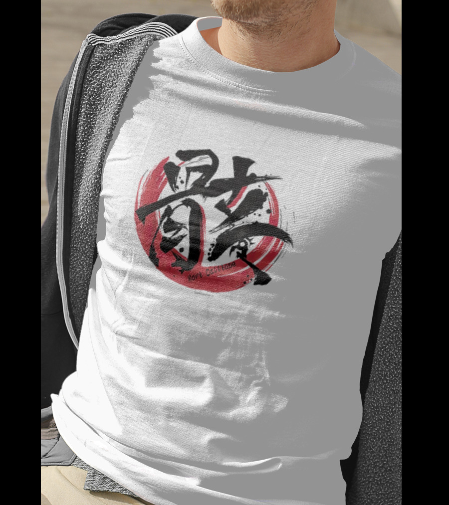 Mori Calliope Kanji Red Circle Hololive Production Skeleton T-Shirt