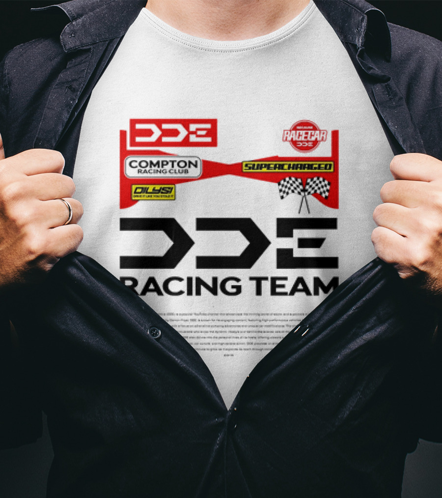 DDE Racing Team Compton Racing Club Supercharged Racecar 333 Carbon T-Shirt