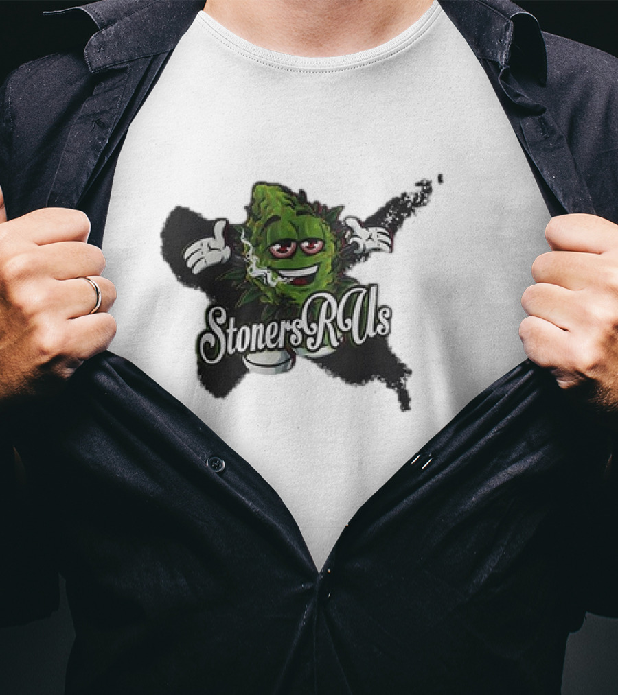 Stoners R Us Smoke Weed Leaf Character T-Shirt