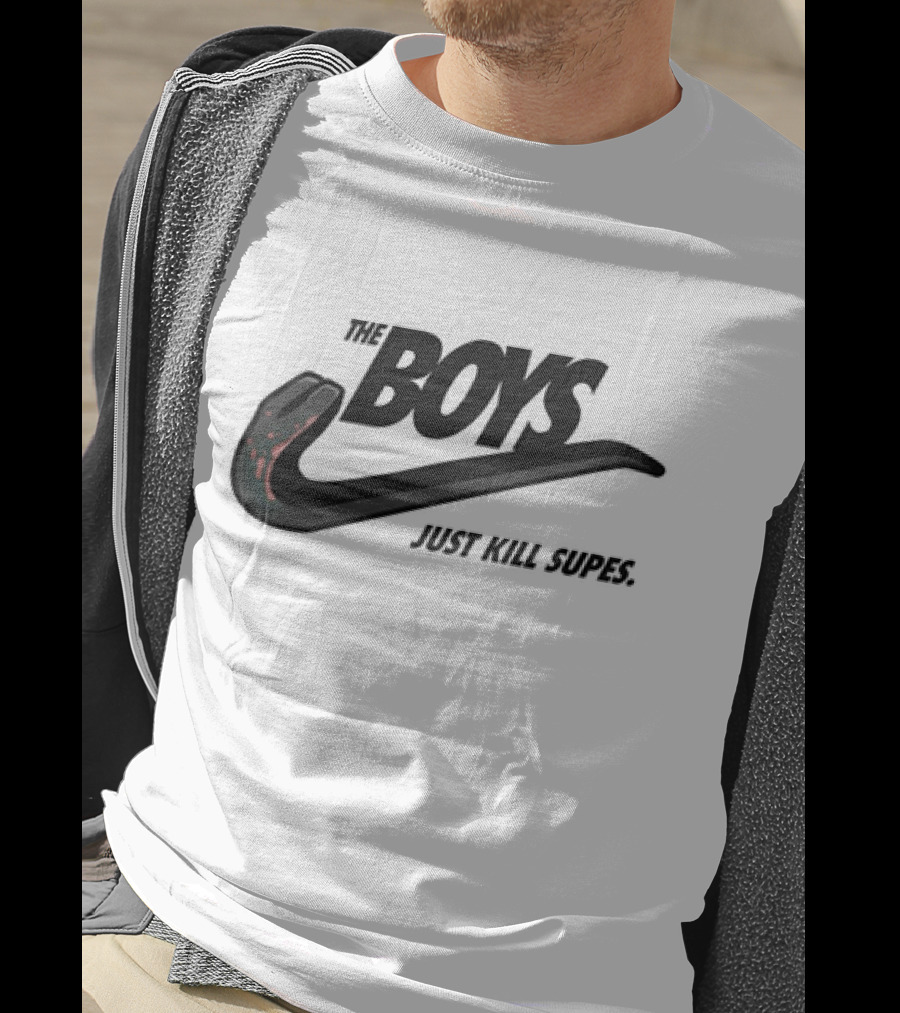 The Boys Just Kill Supes Snake Swoosh T-Shirt