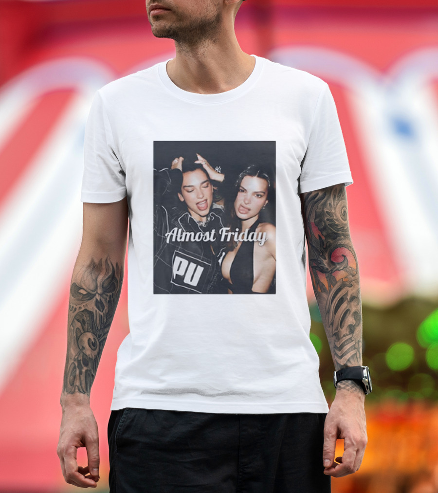 Almost Friday Dua Emrata PU T-Shirt