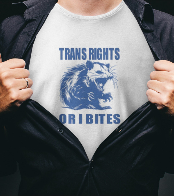 TRANS RIGHTS OR I BITES OPPOSUM RETRO T-Shirt