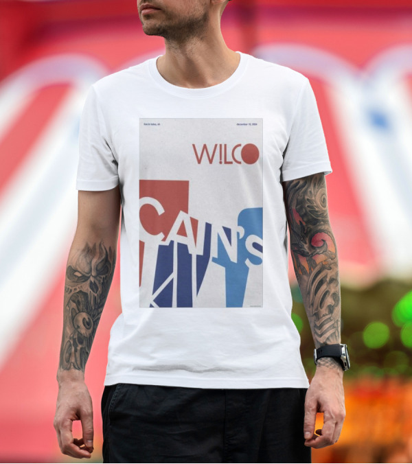 Premium T-Shirt: Wilco Live in Tulsa OK December 10 2024 Cain's Ballroom T-Shirt Wilco Live in Tulsa OK December 10 2024 Cain's Ballroom T-Shirt