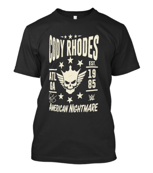 Cody Rhodes American Nightmare Est 1985 ATL GA WWE Signature T-Shirt