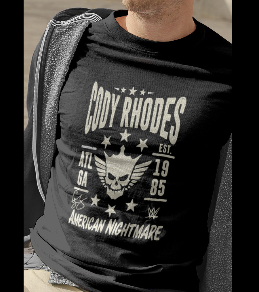 Cody Rhodes American Nightmare Est 1985 ATL GA WWE Signature T-Shirt