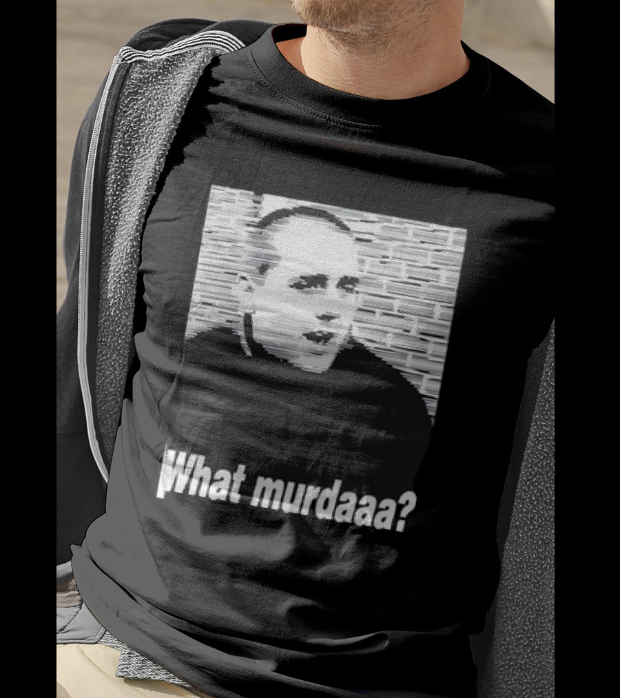 What Murdaaa John Gotti Photo With Distorted Brick Background T-Shirt