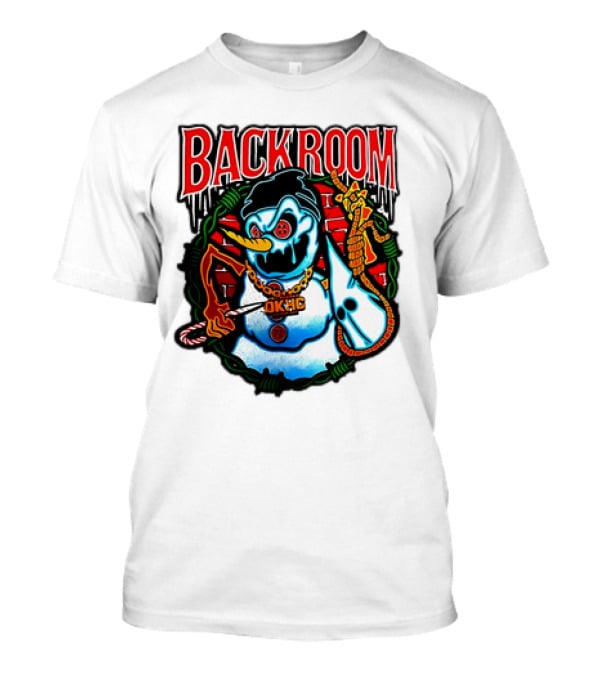 Backroom OKHC Hardcore Snowman Holiday T-Shirt