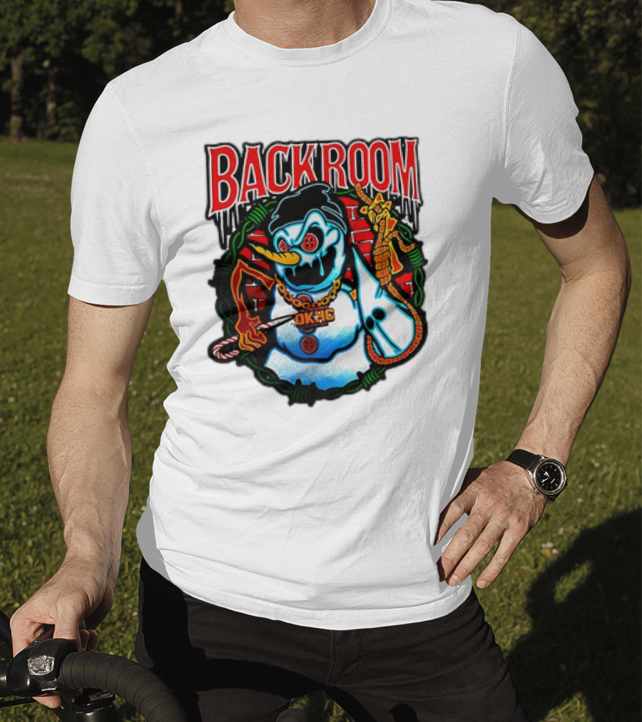 Backroom OKHC Hardcore Snowman Holiday T-Shirt