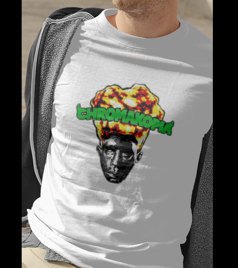 Chromakopia Flaming Head Abstract T-Shirt