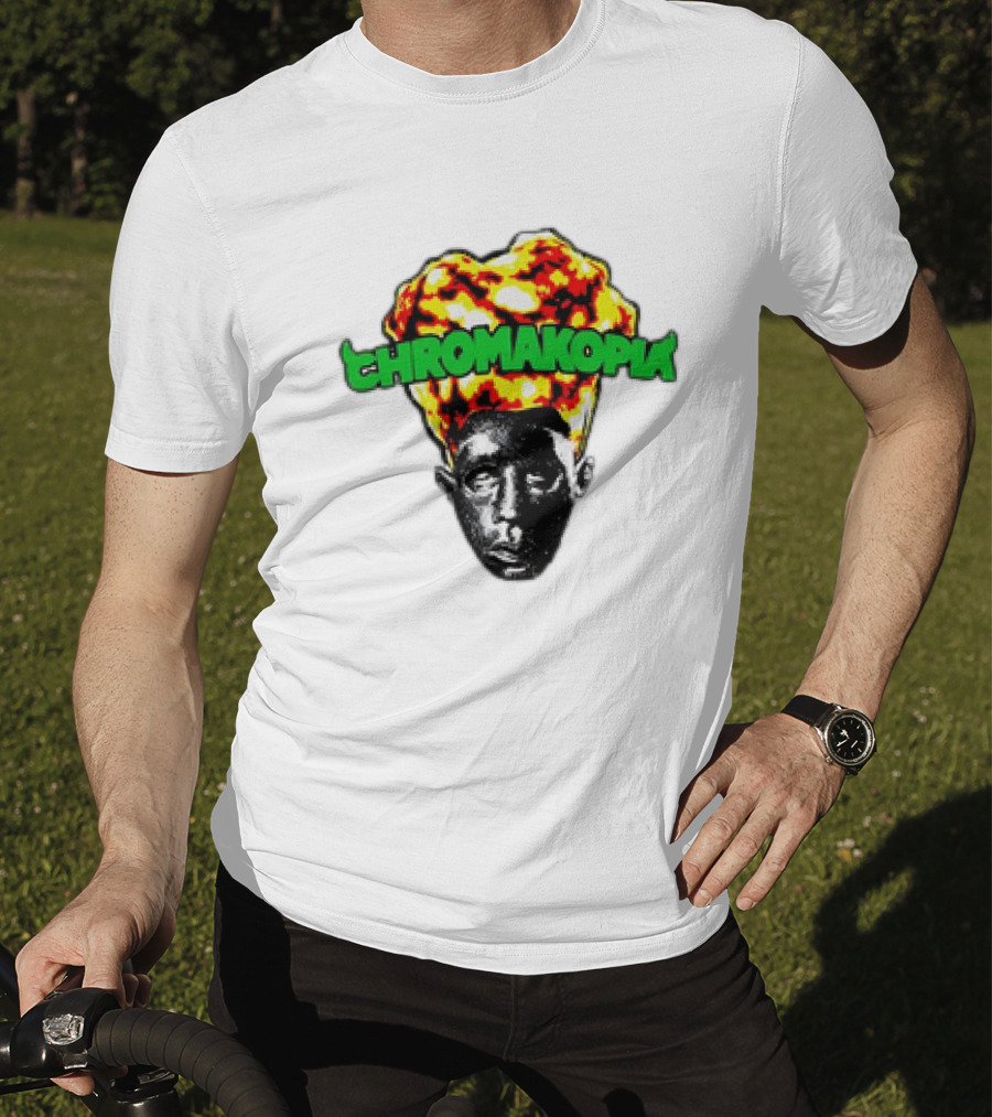 Chromakopia Flaming Head Abstract T-Shirt