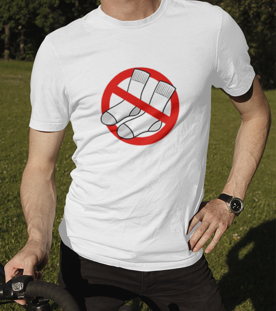 No Socks Symbol Keine Socken T-Shirt