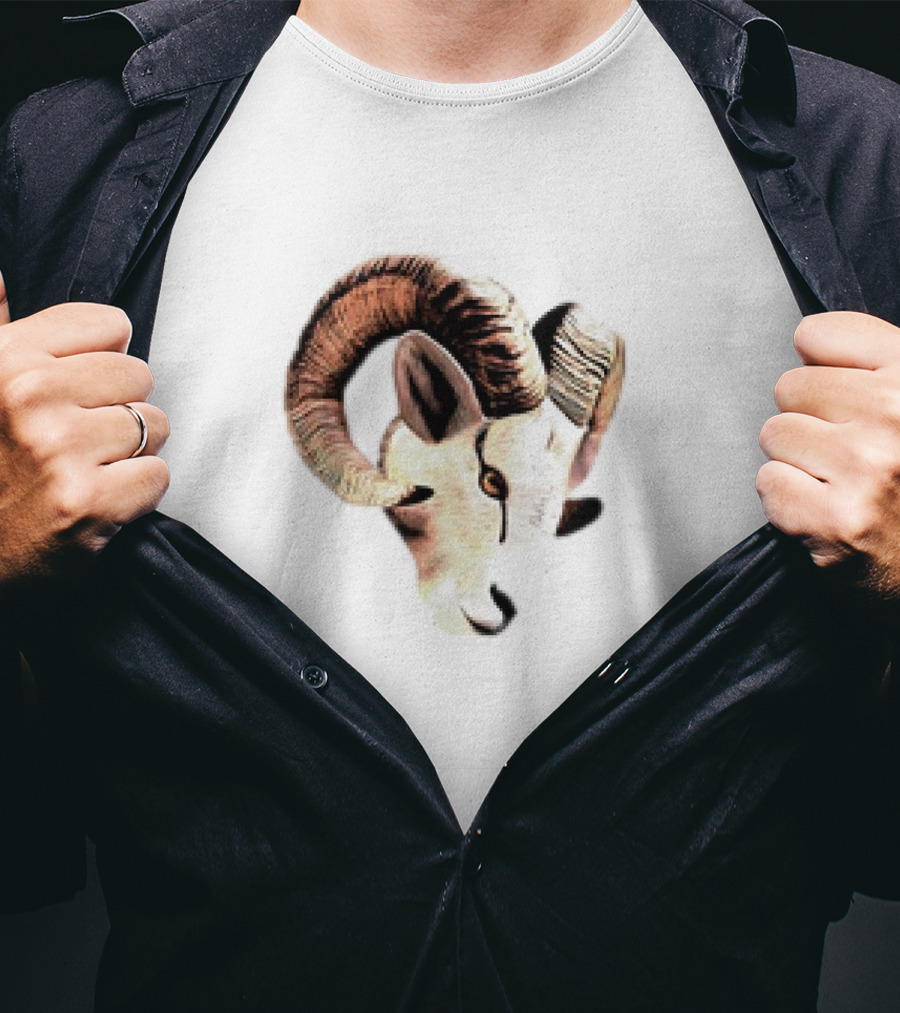Los Angeles Rams Goat Cutout Animal T-Shirt
