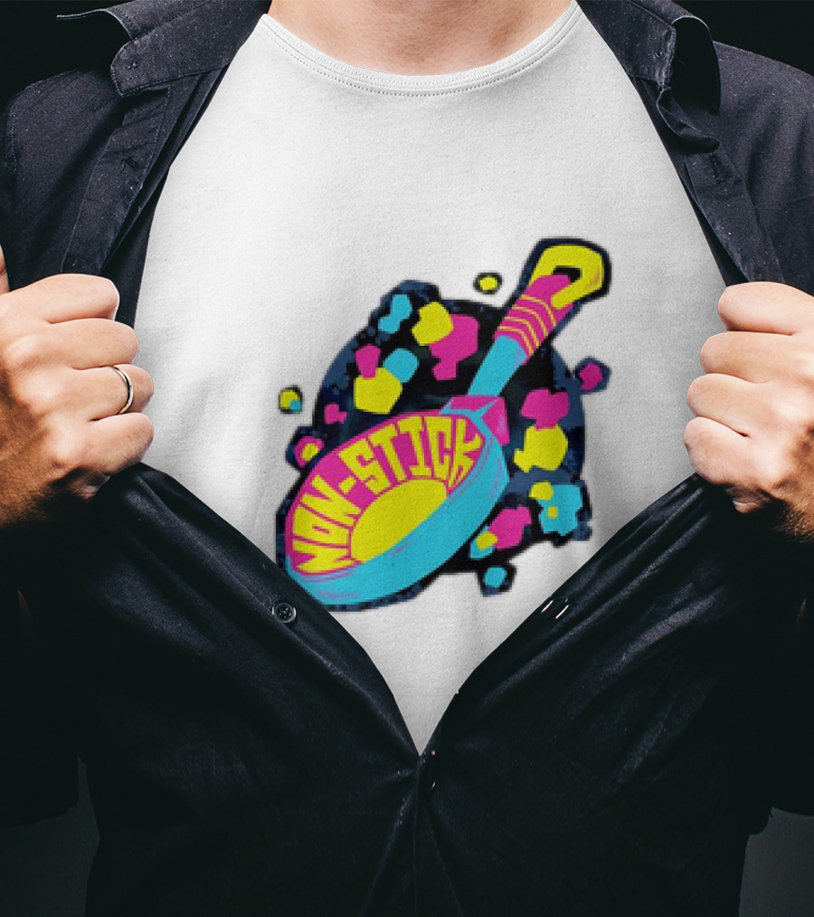 Non-Stick Colorful Pop Art Frying Pan T-Shirt