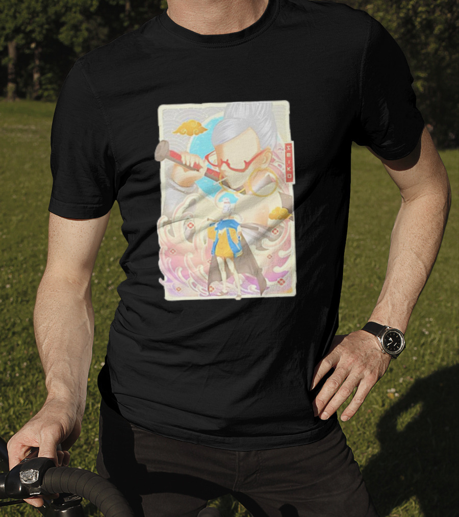 Seiko Ayase Dandadan Character With Vibrant Colors And Artistic Elements T-Shirt