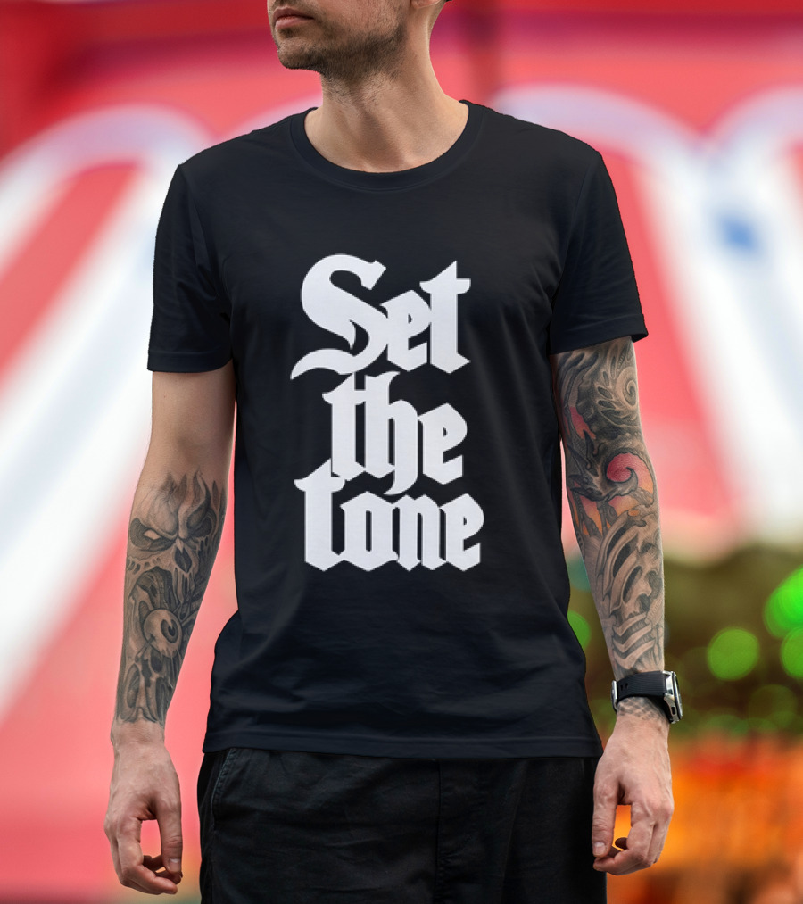 Set the Tone Gothic Font T-Shirt
