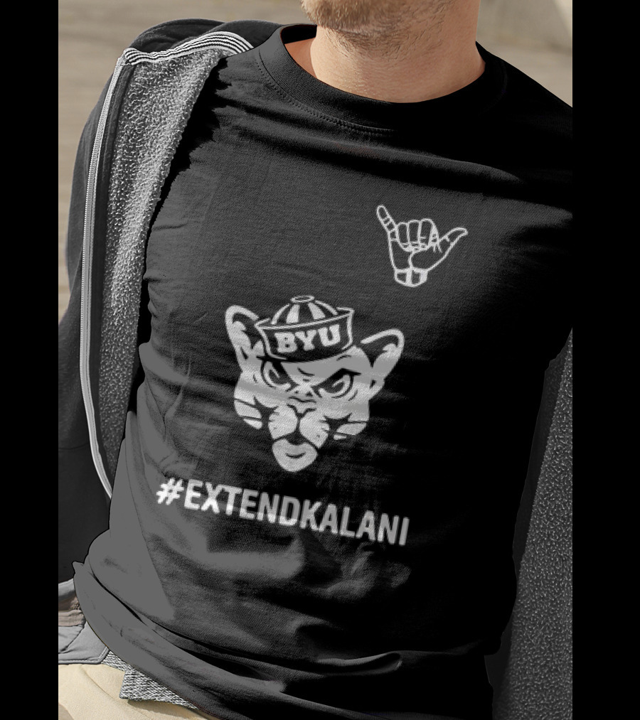 Shaka Sign BYU Cougars #ExtendKalani T-Shirt