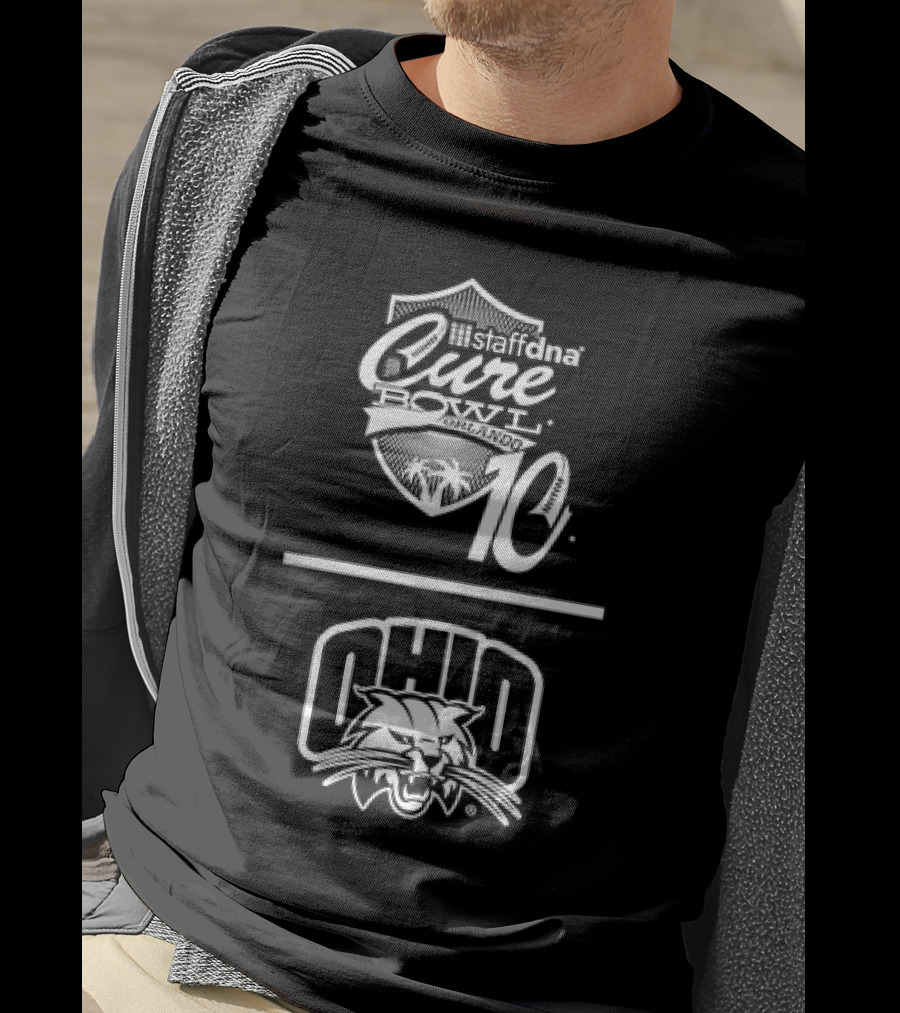 Staffdna Cure Bowl Orlando 10 Ohio Bobcats Football T-Shirt