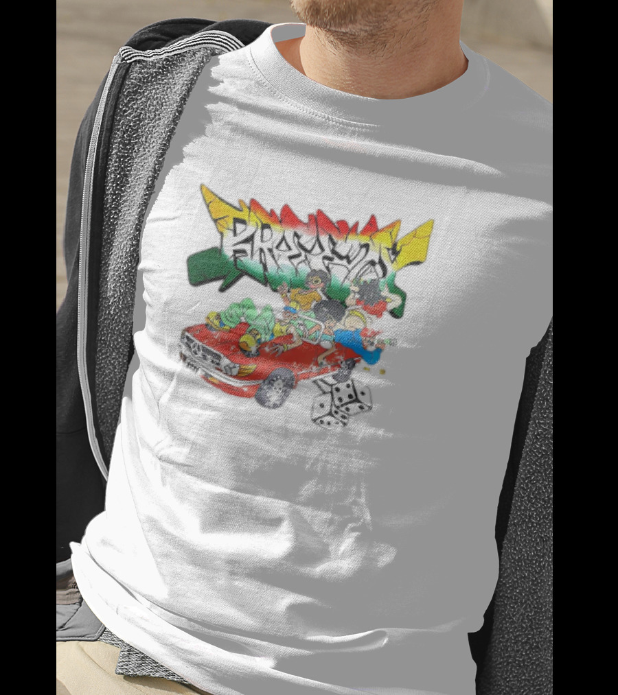 Breezy South Africa Cartoon Car Dice T-Shirt