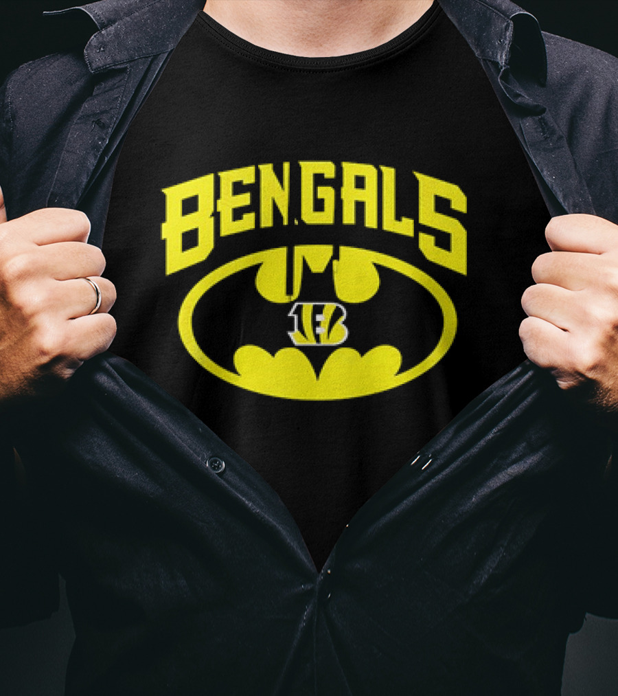 Bengals Batman Logo Cincinnati Bengals NFL Team T-Shirt