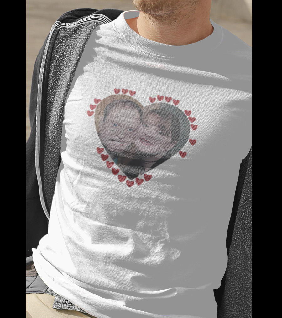 Niles And Daphne Frasier Heart Of Love T-Shirt