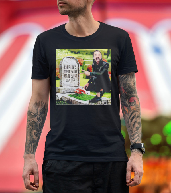 Premium T-Shirt: CM Punk's WrestleMania Main Event 2024-2024 Drew McIntyre Graveyard T-Shirt CM Punk's WrestleMania Main Event 2024-2024 Drew McIntyre Graveyard T-Shirt