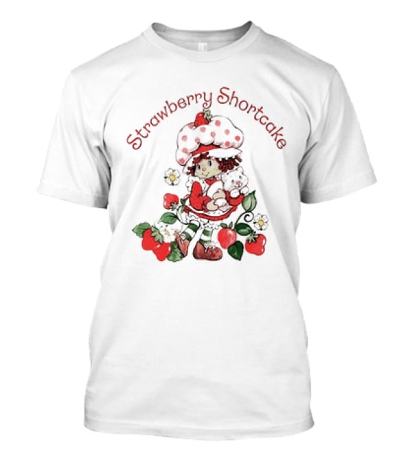 Strawberry Shortcake With Plush Bear And Strawberries T-Shirt