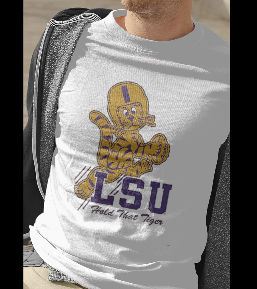 LSU Hold That Tiger Football Mascot T-Shirt