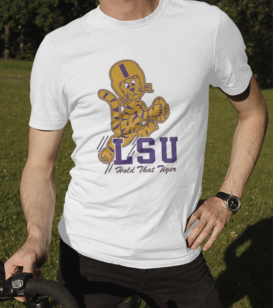LSU Hold That Tiger Football Mascot T-Shirt