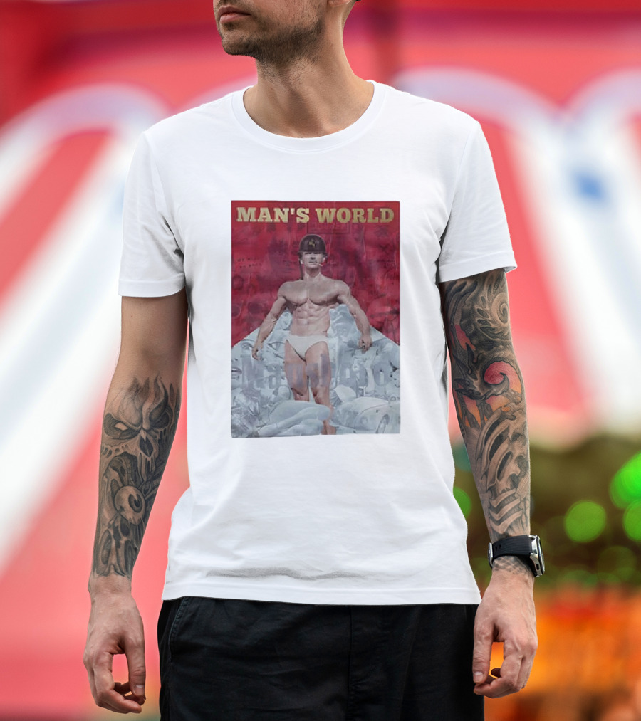 Man's World Vintage Bodybuilder Military T-Shirt