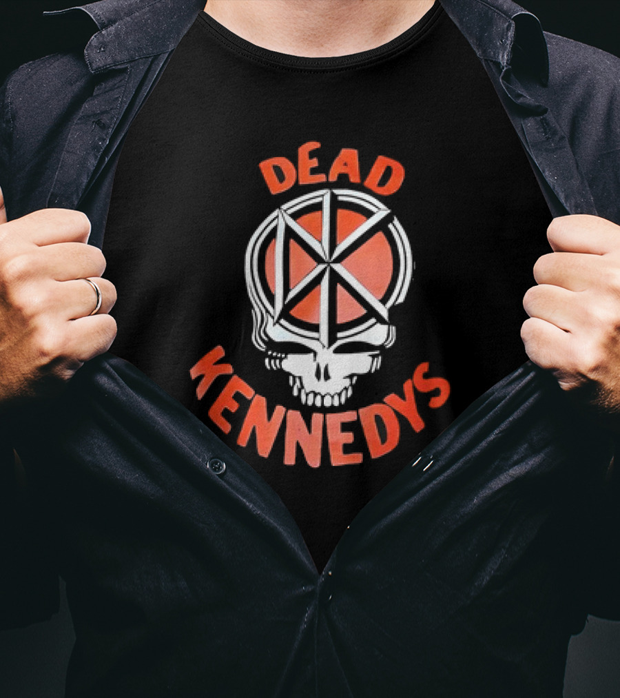 Dead Kennedys Style Grateful Dead Skeleton Emblem T-Shirt