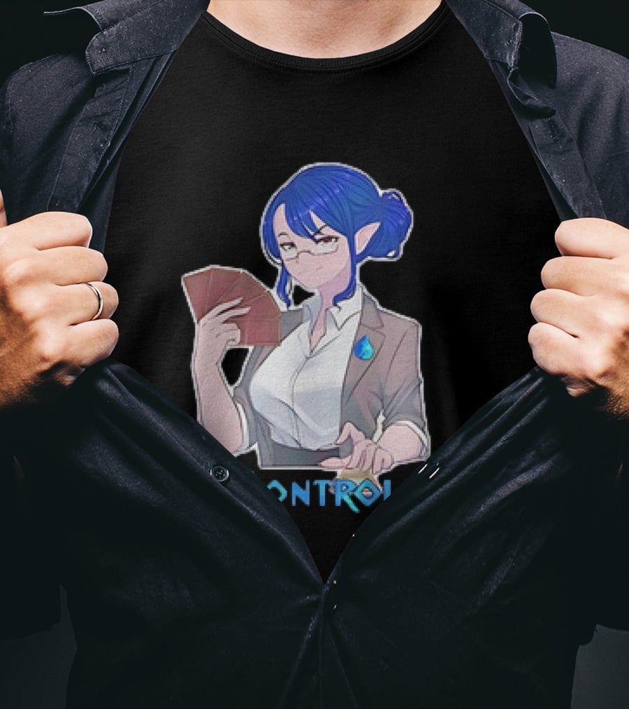 I'm Controlling Magic Anime Girl With Cards T-Shirt