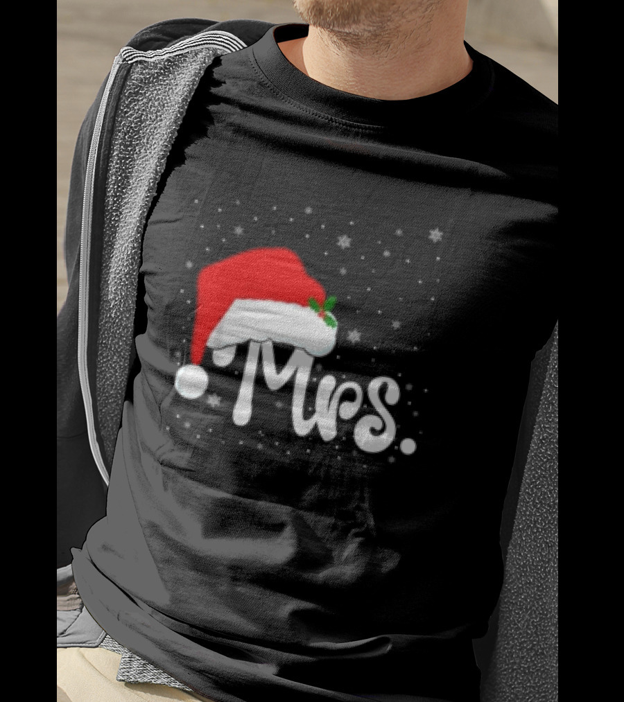 Mrs Santa Claus Christmas Matching Couples T-Shirt