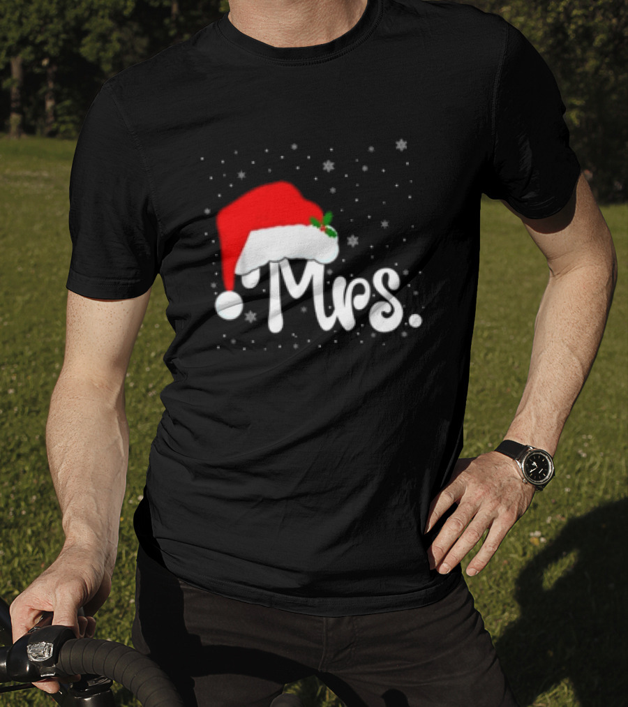 Mrs Santa Claus Christmas Matching Couples T-Shirt