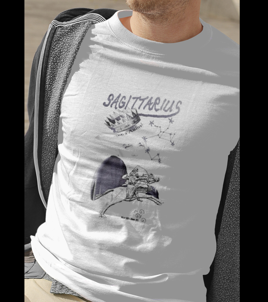 Sagittarius Vintage Crown Constellation Nov 22–Dec 21 T-Shirt