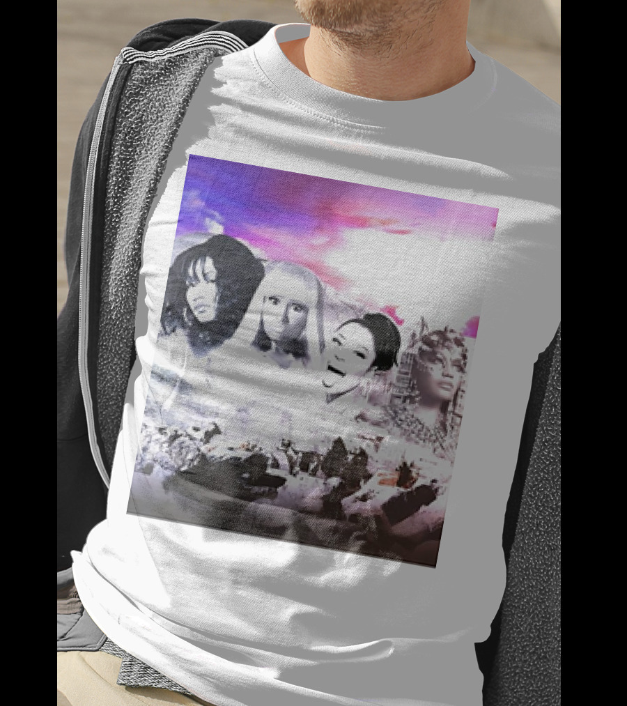 Kingkongkenn My Female Rap Mount Rushmore Nicki Minaj And Rihanna T-Shirt