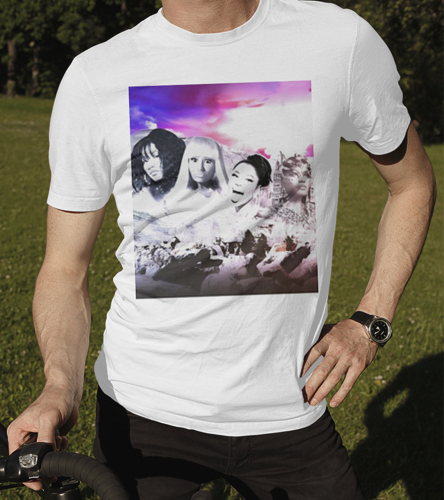 Kingkongkenn My Female Rap Mount Rushmore Nicki Minaj And Rihanna T-Shirt