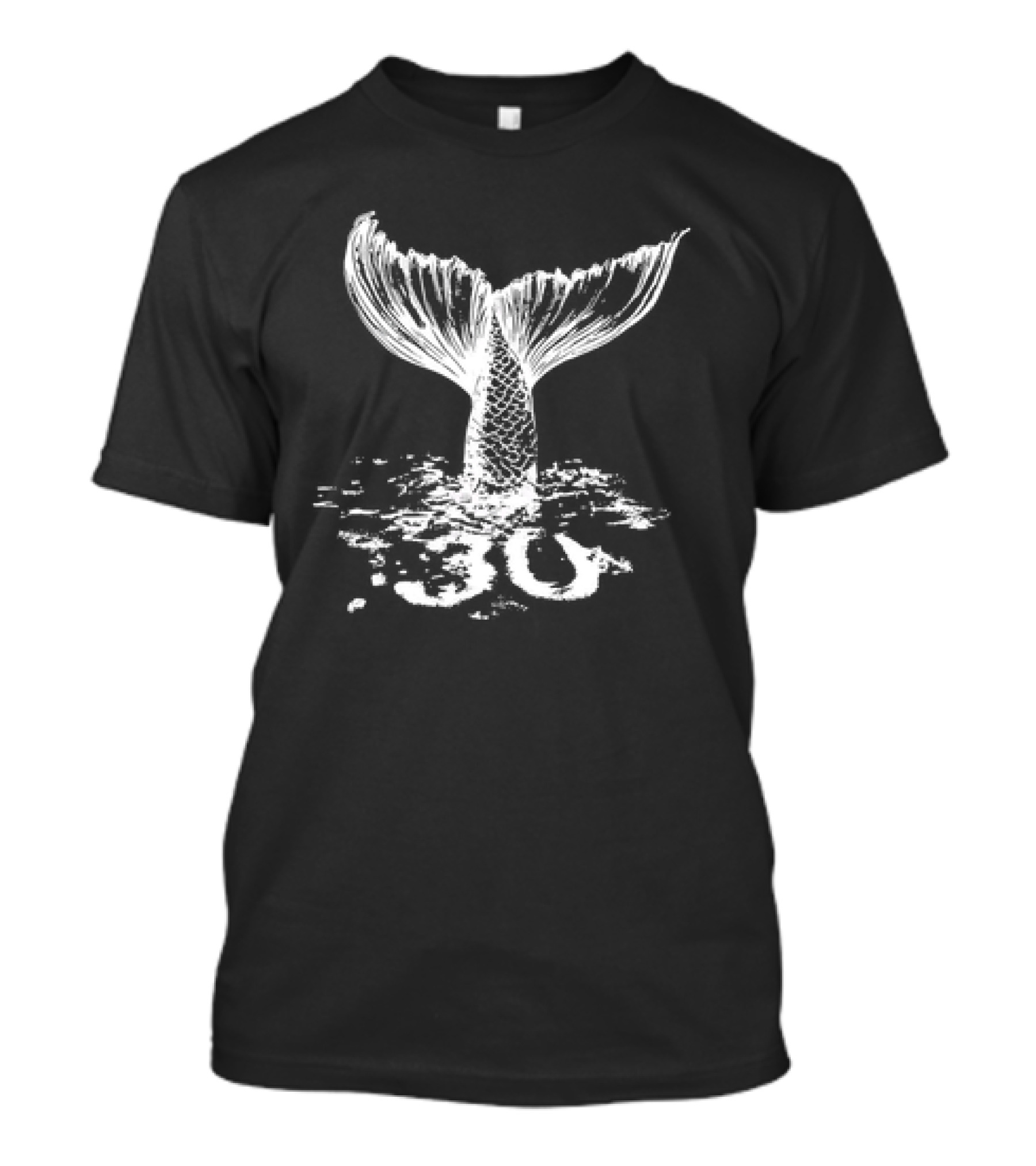 30naonda Preta Whale Tail Splash T-Shirt