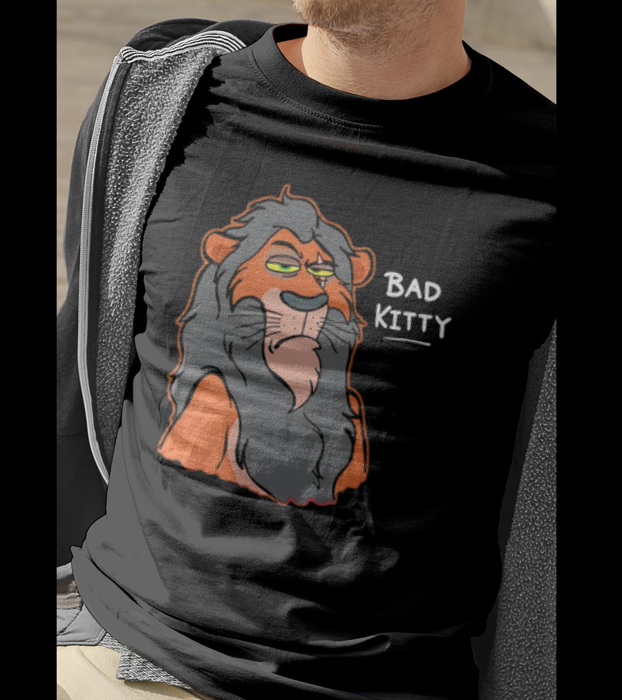 Scar Bad Kitty Lion Expression T-Shirt