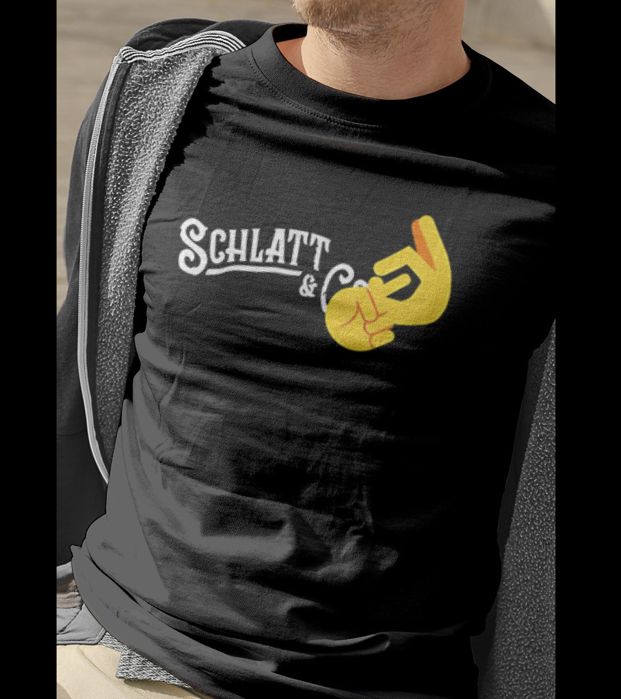 Schlatt And CO Hand Emoji Gesture T-Shirt