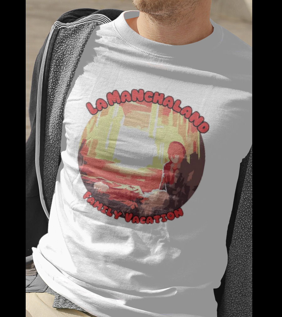 La Manchaland Family Vacation Sci-Fi Adventure Scene T-Shirt